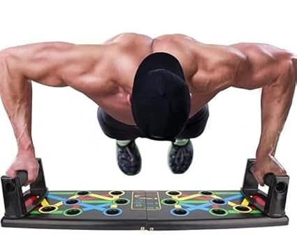 Multi-Angle Pushup Board with Non-Slip Handles – Foldable, Portable Home Gym Equipment for Full Body Workout