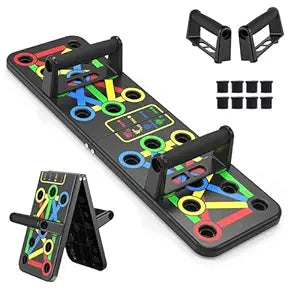 Multi-Angle Pushup Board with Non-Slip Handles – Foldable, Portable Home Gym Equipment for Full Body Workout